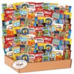 Snack Box Variety Pack (120 Count) - Snacks Variety Pack for Adults, Kids and Teens with Chips, Cookies & Bars - Care Package for College Students, Birthdays, Travel and Office
