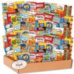 Snack Box Variety Pack (120 Count) - Snacks Variety Pack for Adults, Kids and Teens with Chips, Cookies & Bars - Care Package for College Students, Birthdays, Travel and Office