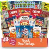 Christmas Snack Box Variety Pack with Chips, Cookies & Bars (40 Count) - Snacks Variety Pack for Adults, Kids & Teens - Care Packages for College Students, Office Treats, Travel & Birthdays